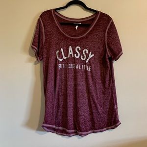 “Classy but I cuss a little”